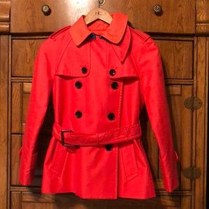 Vermillion Coach Colorblock Trench - unworn w tags